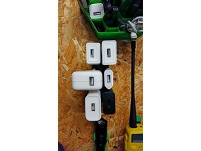 eu-adapter-Wand-Halter Haushalt - adapter euro plug socket die Wandmontage 3d print model - Mito3D