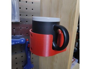 mug titulaire à vis de montage porte-outils & boîtes le workbench 3d print model - Mito3D