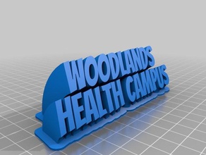 sağlık woodlands ofis özelleştirilmiş 3d print model - Mito3D