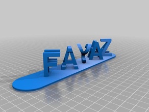 fayaz niisah işaretler ve logolar özelleştirilmiş 3d print model - Mito3D