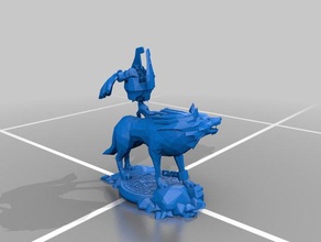 lobo enlace amiibo juguetes y accesorios de juego la leyenda zelda nintendo 3d print model - Mito3D