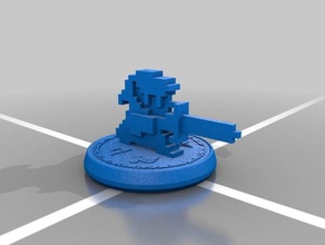 8 bit link amiibo toy & game accessories 8bit legends zelda nfc nintendo 3d print model - Mito3D