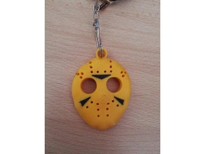 keychain friday 13th mask keychains jason voorhees 3d print model - Mito3D