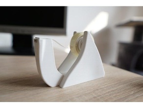 scotch tape dispenser office household practical replacement 3d print model - Mito3D