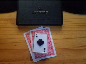 ace poker tarjeta cap juguetes y accesorios de juego as picas la el protector spade 3d print model - Mito3D