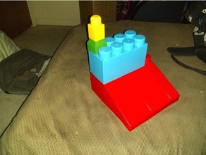 la masse de briques mega blok adaptateur jouets & accessoires jeux brique 3d print model - Mito3D