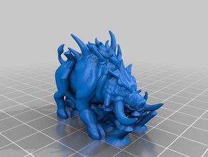 helboar apoya criaturas 3d print model - Mito3D