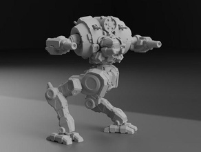 uzl-2s uziel battletech giochi e giocattoli 28mm 3dd slash La stampa 3d gioco da tavolo boardgames divertente mech mechwarrior in miniatura miniature modello mwo robot di terreno giocattolo i wargame wargames-giochi guerra 3d print model - Mito3D