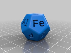 my customized dice earth 3d print model - Mito3D