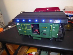 Zug-Leuchten postcar hobby gscale lgb xmas lights 3d print model - Mito3D