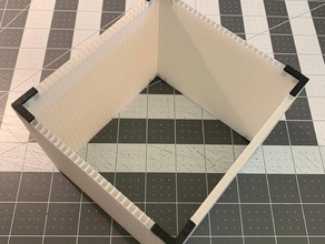 corrugated plastic brackets parts 3d print model - Mito3D