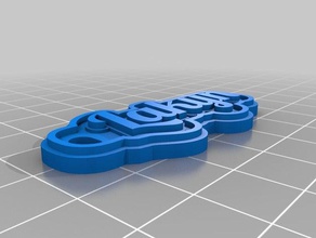 lakyn porte-clés de personnalisé 3d print model - Mito3D