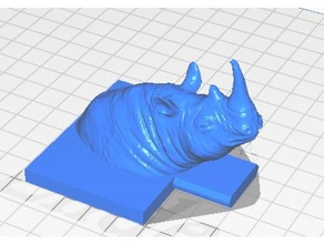 rhino incense burner interchangeable decor animal animals holder rhinoceros 3d print model - Mito3D
