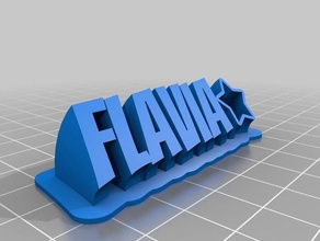 flavia 2 office personalizado 3d print model - Mito3D