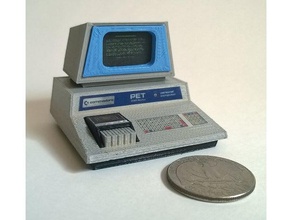 mini commodore pet chiclet keyboard toys & games computer dollhouse geek miniature retro 3d print model - Mito3D