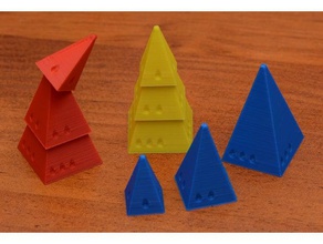 looney icehouse pyramids zendo pieces toy & game accessories boardgame labs pyramid 3d print model - Mito3D