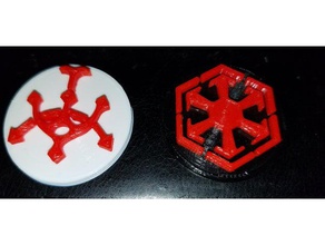 star wars insignia hutt sith juegos cartel el logotipo de 3d print model - Mito3D