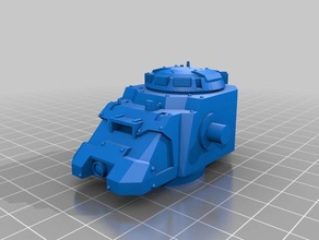starry space hover afv games adeptus astartes miniatures science fiction tank wargaming scifi 3d print model - Mito3D