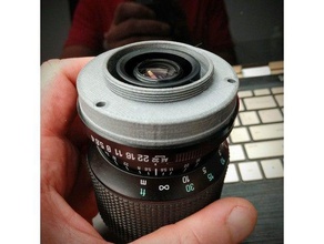 m42 bride tamron adaptall2 de la lentille caméra adaptall 2 adaptateur d'objectif monture pentax 3d print model - Mito3D