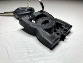 dc shoes keychain keychains dcshoes keyholder keys 3d print model - Mito3D