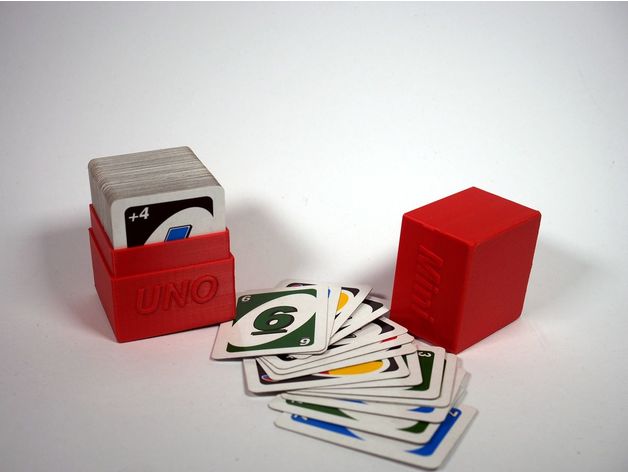 mini uno card game box games cardgame 3D print model - Mito3D