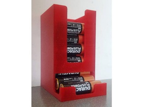 batteriespender Werkzeug-Halterungen & - Boxen aa-Batterien aufbewahrung aufbewahrungs-box batterie Batterie Batterie-Halter Spender Halter storage box Hosenträger 3d print model - Mito3D