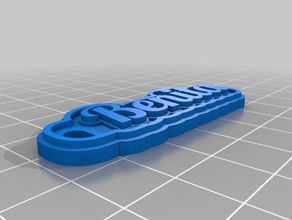 benita de porte-clés personnalisé 3d print model - Mito3D