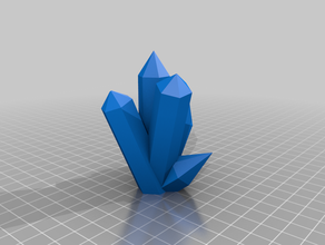 crystal bereits repariert cool Kristalle Dekoration 3d print model - Mito3D