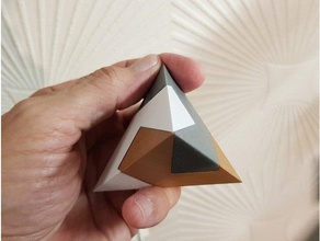 pyramid 3 parts - kawai tsugite puzzle toys 3d print model - Mito3D
