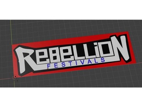 rebellion festivals-logo Schilder & logos 3d print model - Mito3D