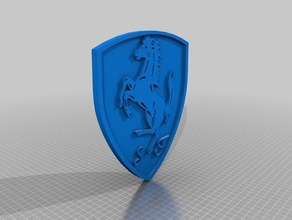 ferrari logo automotive 3d print model - Mito3D