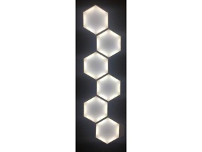 hexagone lumière intelligente de la lampe le bricolage esp32 led wifi 3d print model - Mito3D