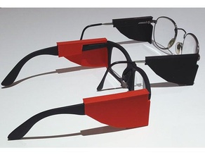 do lado escudo de espetáculos óculos segurança protecção 3d print model - Mito3D