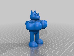 boxing rino 3d printing 3d print model - Mito3D