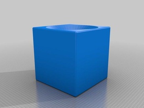 kutusu delik model mobilya konik bir şey 3d print model - Mito3D
