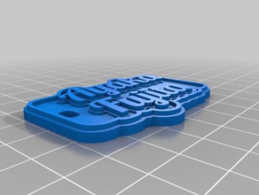 ayaka fujita-tag Schlüsselanhänger kundengebundene 3d print model - Mito3D