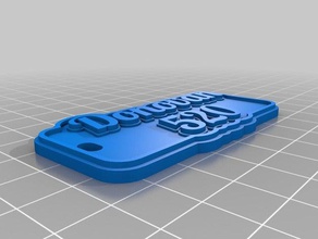 donovan 520 tag llavero llaveros personalizado 3d print model - Mito3D