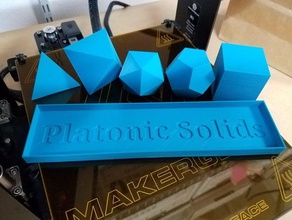 platonik katılar tepsi matematik sanatı 3d geometri abbymath küp zar dodecahedron oyun altı elde 19 kaplarlar çokyüzlülere kenar denir polymathic okul basit tetrahedron 3d print model - Mito3D