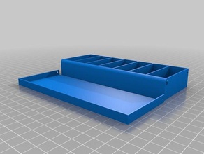 eight capsule week organizer containers customized 3d print model - Mito3D
