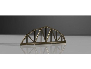 model railway g scale arched truss bridge hobby 3d print model - Mito3D