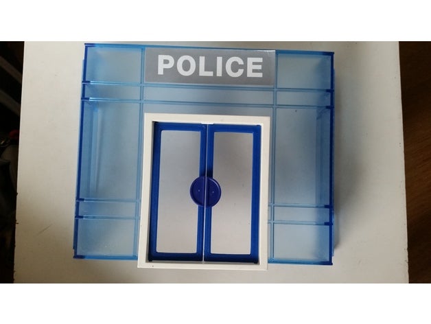 playmobil system x police station door toy & game accessories hospital 3D print model - Mito3D