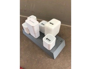 şarj blok tutucu ev edin cihazı bloğu blo standı organizasyon düzenlemek Organizatör depolama 3d print model - Mito3D
