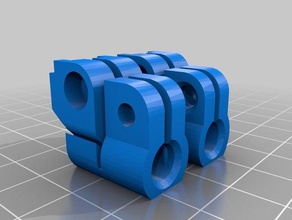lulzbot taz 6 e3d titan aero tubo de grampos 1,75 mm filamento Impressora 3d peças polia desvio da braçadeira 3d print model - Mito3D