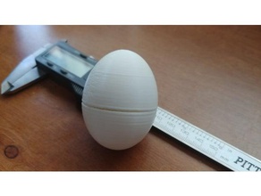 easter egg threaded containers 3d print model - Mito3D