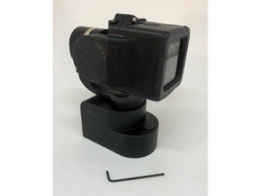 équilibré gopro session 4 adaptateur yi cardan de la caméra montage 3d print model - Mito3D