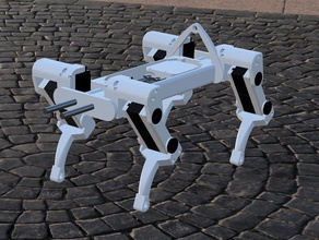 arduino robô quadrúpede mg995 open source robótica 3d print model - Mito3D