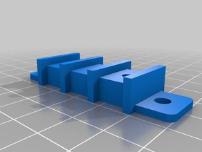 bloque de terminales m3 3 posición plana pestañas la electrónica personalizado 3d print model - Mito3D