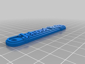 minha personalizado de várias linhas tag porta-chaves sinais e logotipos 3d print model - Mito3D