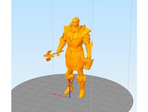 glass armor warrior people mace skyrim 3d print model - Mito3D
