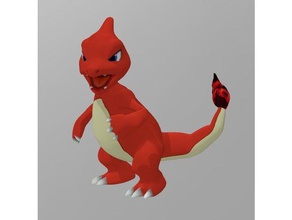 pokemon charmeleon creatures collection figure figurine toy 3d print model - Mito3D